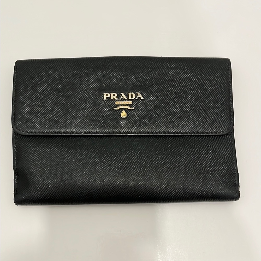 Prada Black Leather Wallet